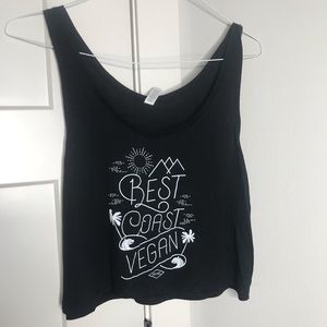 herbivore clothing cropped vegan tank